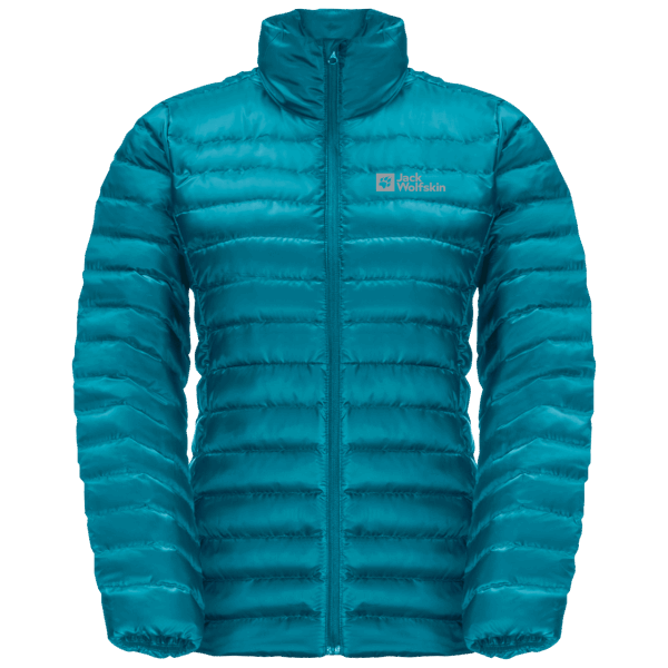 Zoetwaterblauw Dames Pack & Go Donsjack Origineel Jack Wolfskin