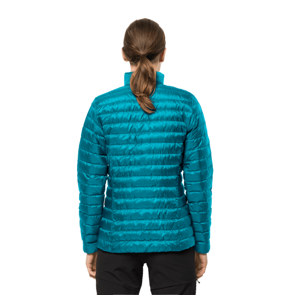 Zoetwaterblauw Dames Pack & Go Donsjack Origineel Jack Wolfskin