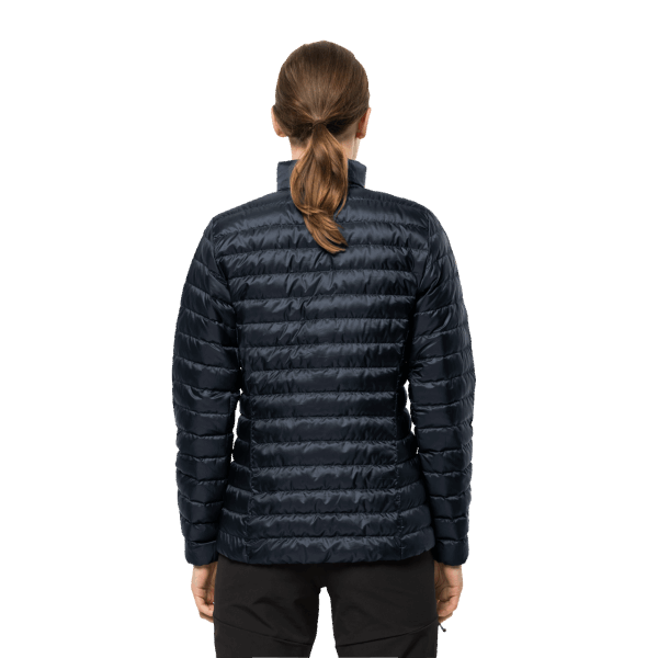 Hot Dames Pack & Go Donsjack Jack Wolfskin Nachtblauw
