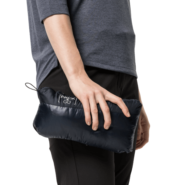 Hot Dames Pack & Go Donsjack Jack Wolfskin Nachtblauw