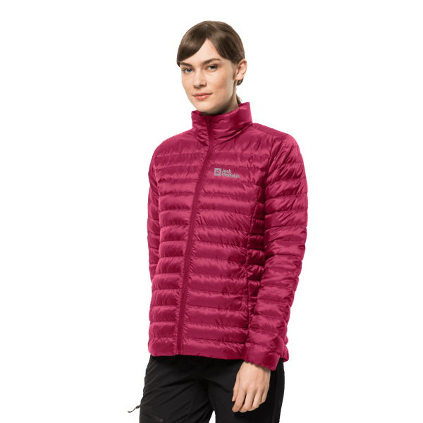 Nieuwe Jack Wolfskin Cranberry Dames Pack & Go Donsjas