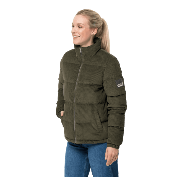 Collectie Bonsai Groen Jack Wolfskin Nature Corduroy Damesjack