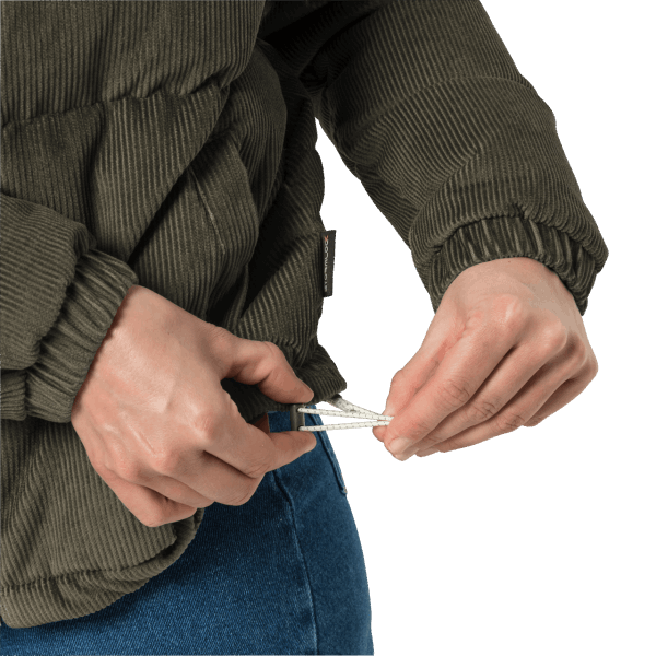 Collectie Bonsai Groen Jack Wolfskin Nature Corduroy Damesjack