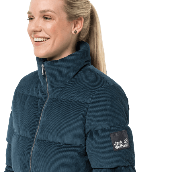 Collecties Donker Leisteen Natuur Corduroy Damesjack Jack Wolfskin