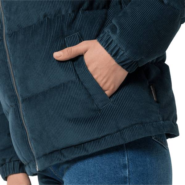 Collecties Donker Leisteen Natuur Corduroy Damesjack Jack Wolfskin