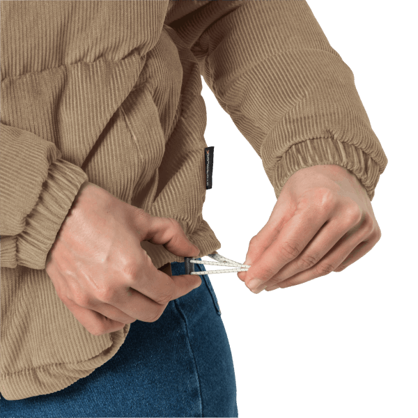 Nature Corduroy Damesjack Jack Wolfskin Beige Origine