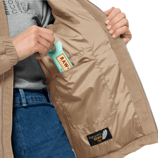 Nature Corduroy Damesjack Jack Wolfskin Beige Origine