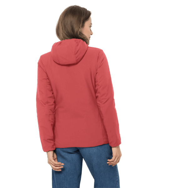 Jwp Atmos Jas Voor Dames Koraalrood Merken Jack Wolfskin