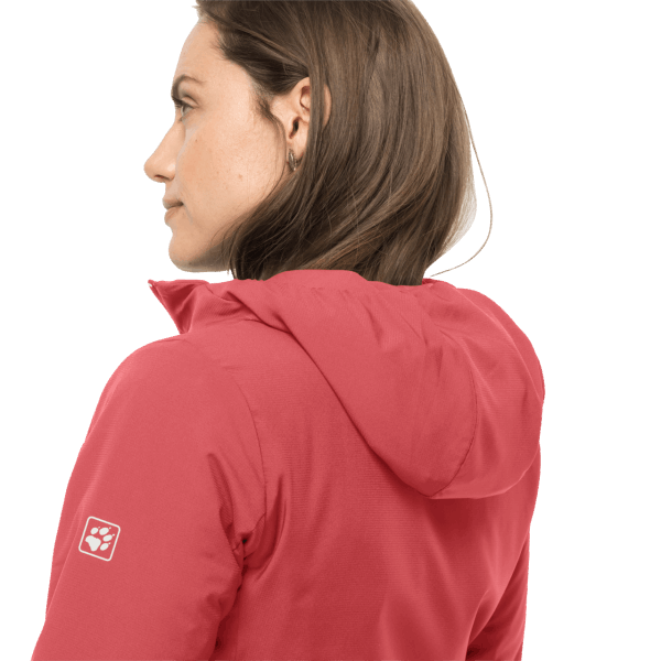 Jwp Atmos Jas Voor Dames Koraalrood Merken Jack Wolfskin