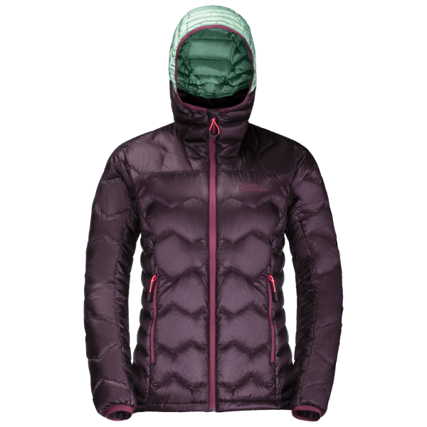 Dames Alpspitze Donsjack Met Capuchon Hot Grapevine Jack Wolfskin