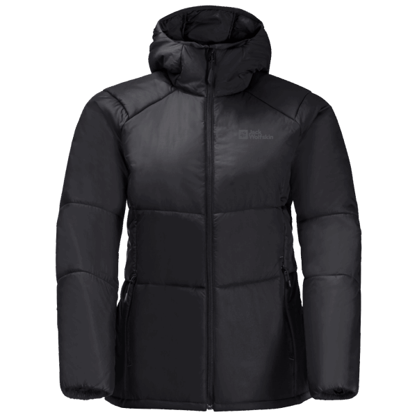 Jack Wolfskin Zwarte Best Geïsoleerde Bergland Hoody Voor Dames