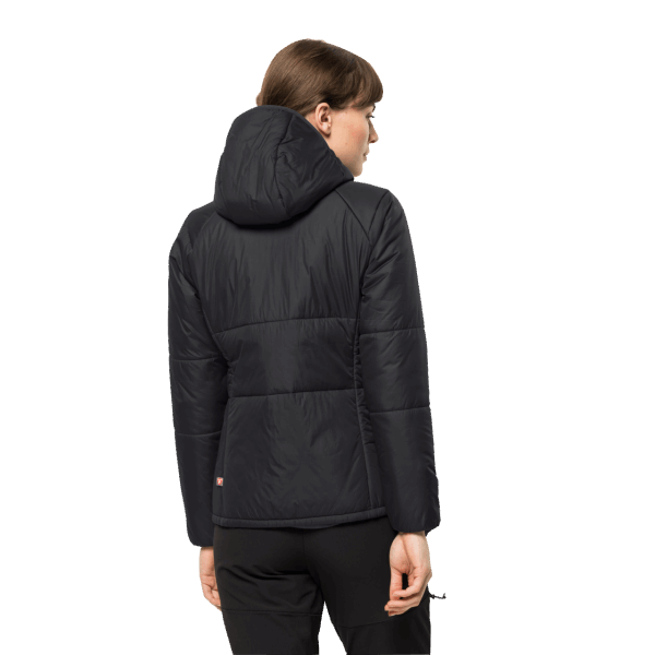 Jack Wolfskin Zwarte Best Geïsoleerde Bergland Hoody Voor Dames