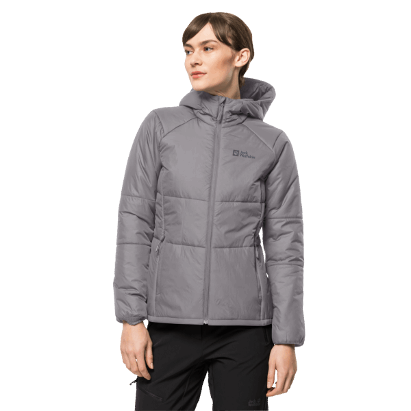 Jack Wolfskin Fashion Bergland Geïsoleerde Hoody Zeemeeuw Voor Dames