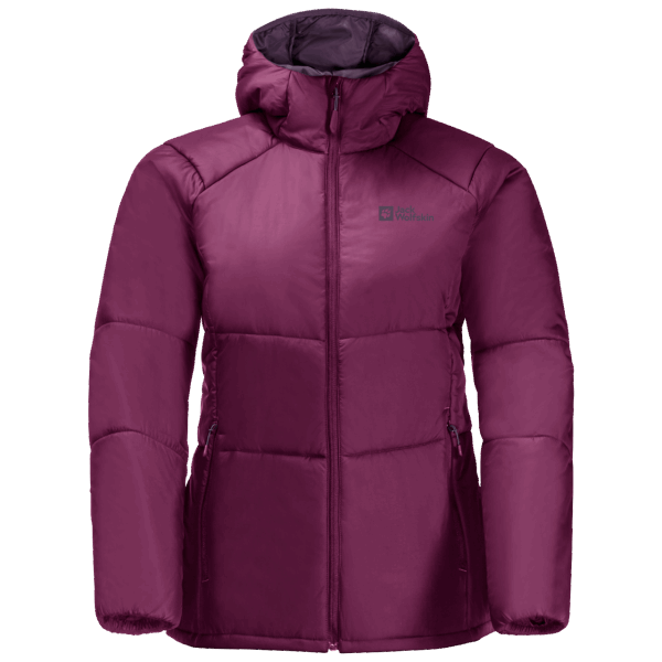 Jack Wolfskin Collectie Wild Berry Bergland Geïsoleerde Dameshoodie Met Capuchon