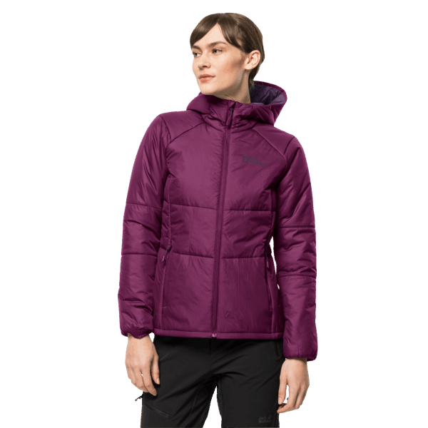 Jack Wolfskin Collectie Wild Berry Bergland Geïsoleerde Dameshoodie Met Capuchon