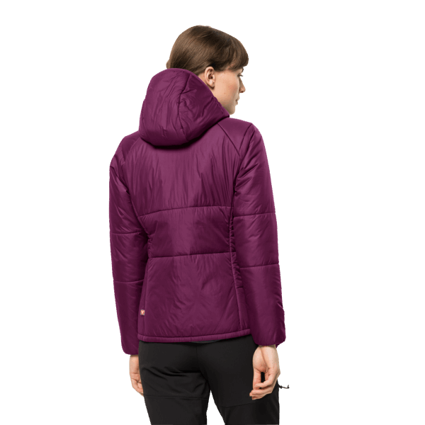 Jack Wolfskin Collectie Wild Berry Bergland Geïsoleerde Dameshoodie Met Capuchon