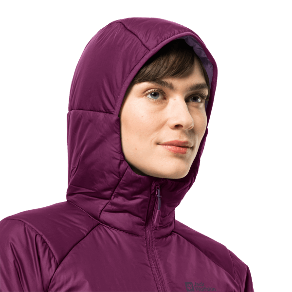 Jack Wolfskin Collectie Wild Berry Bergland Geïsoleerde Dameshoodie Met Capuchon