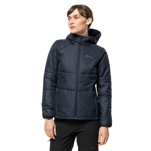 Jack Wolfskin Dames Bergland Geïsoleerde Hoody Nachtblauw Collecties
