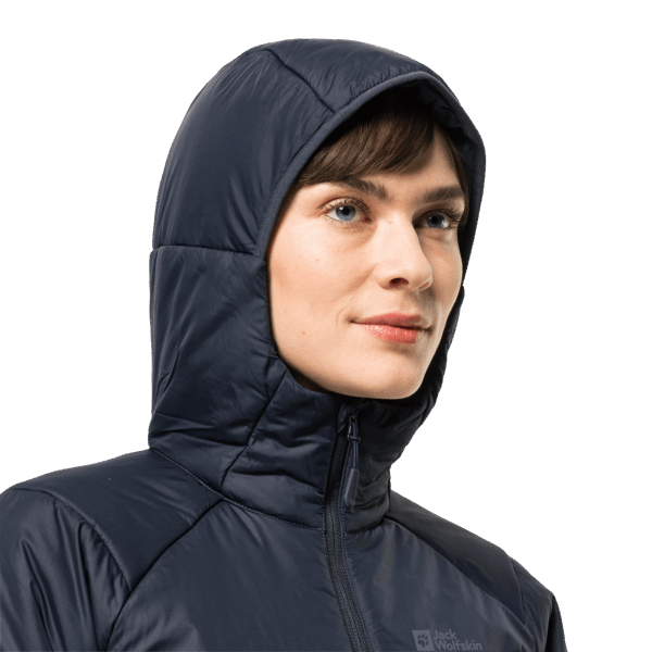 Jack Wolfskin Dames Bergland Geïsoleerde Hoody Nachtblauw Collecties