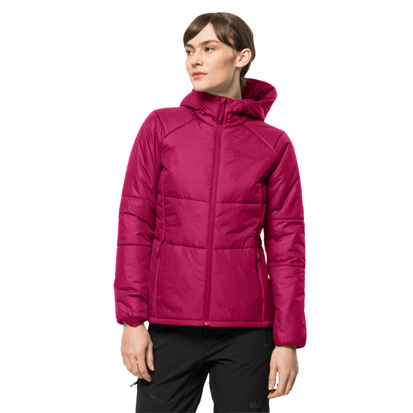 Jack Wolfskin Bergland Geïsoleerde Hoody Origin Cranberry Voor Dames