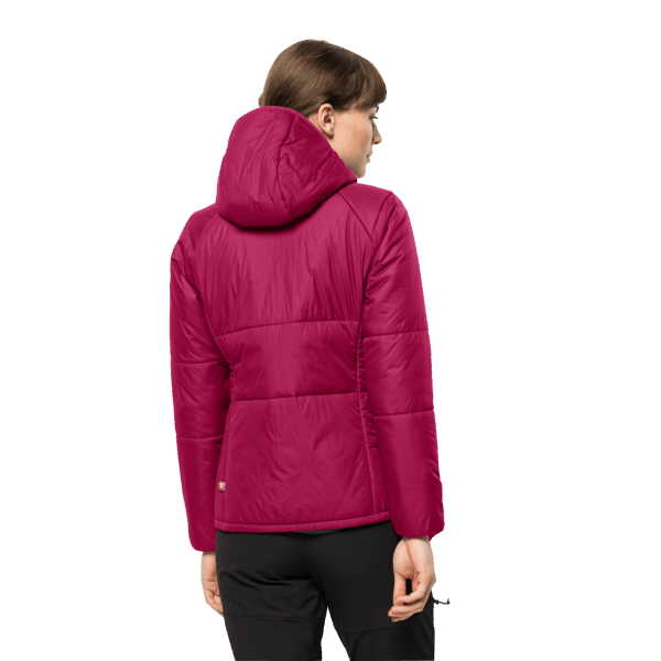 Jack Wolfskin Bergland Geïsoleerde Hoody Origin Cranberry Voor Dames