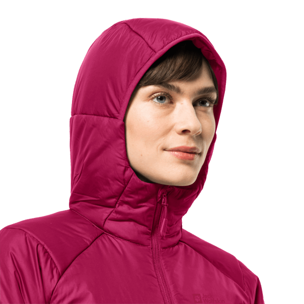 Jack Wolfskin Bergland Geïsoleerde Hoody Origin Cranberry Voor Dames
