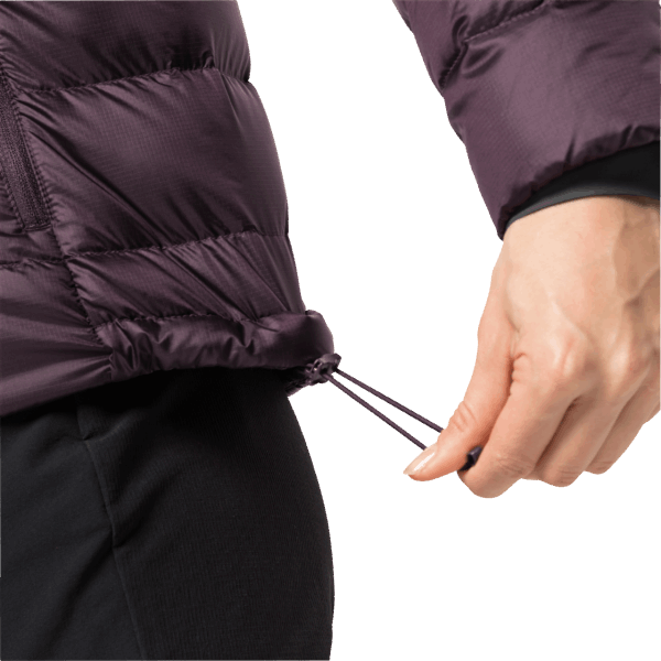 Grapevine Jack Wolfskin Origins Nebelhorn-donshoodie Voor Dames