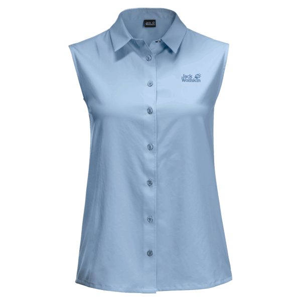 Mouwloos Damesshirt Sonora New Ice Blue Jack Wolfskin