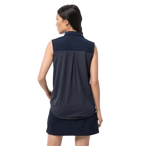 Jack Wolfskin Midnight Blue Fashion Sonora Mouwloos Damesshirt