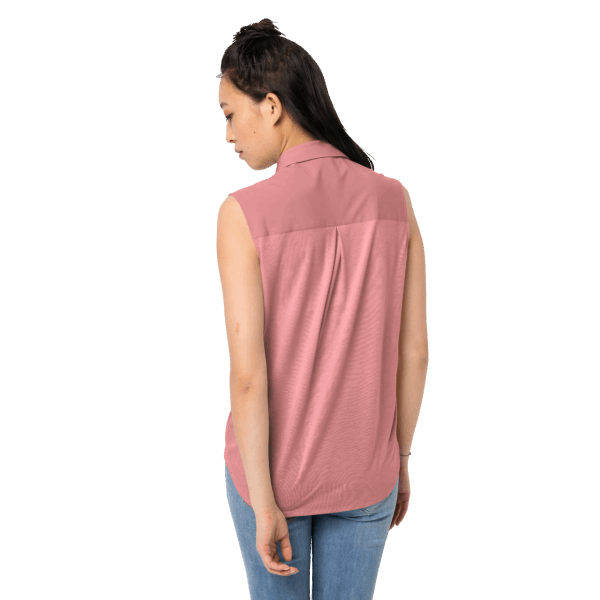 Jack Wolfskin Rozenkwarts Sonora Mouwloze Shirtcollectie Voor Dames
