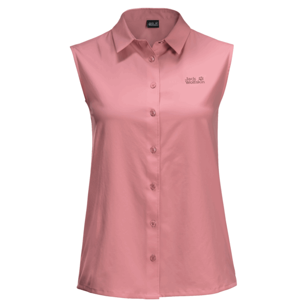 Jack Wolfskin Rozenkwarts Sonora Mouwloze Shirtcollectie Voor Dames