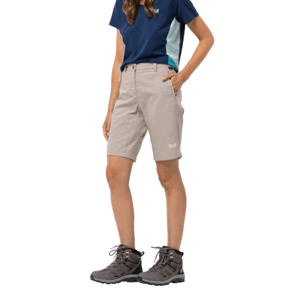 Active Trainingsshort Voor Dames Lichtbeige New Jack Wolfskin