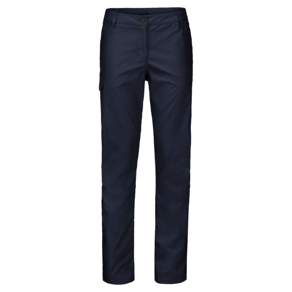 Nachtblauwe Jack Wolfskin Damesbroek Aan Het Meer