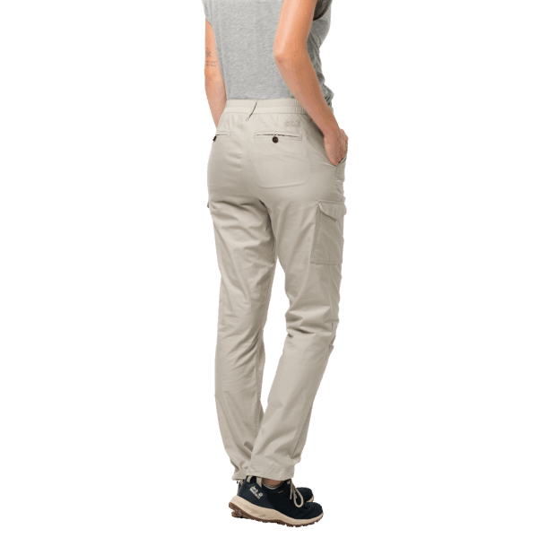 Stoffige Grijze Fashion Damesbroek Aan Het Meer Jack Wolfskin