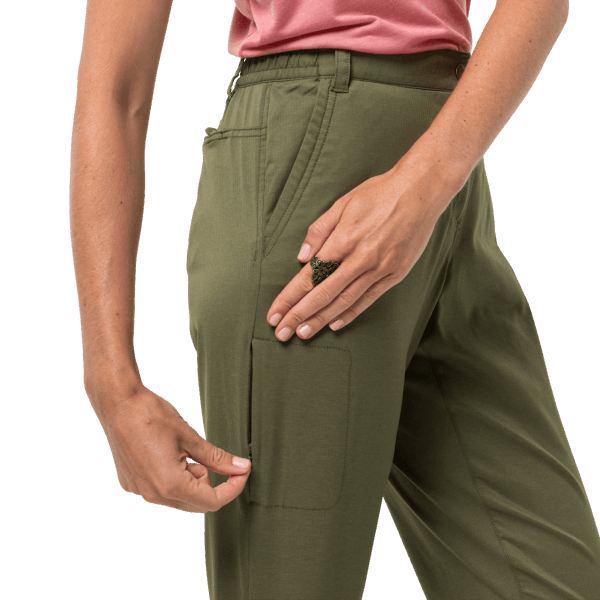 Delta Groene Jack Wolfskin Nieuwe Senegal Damesbroek