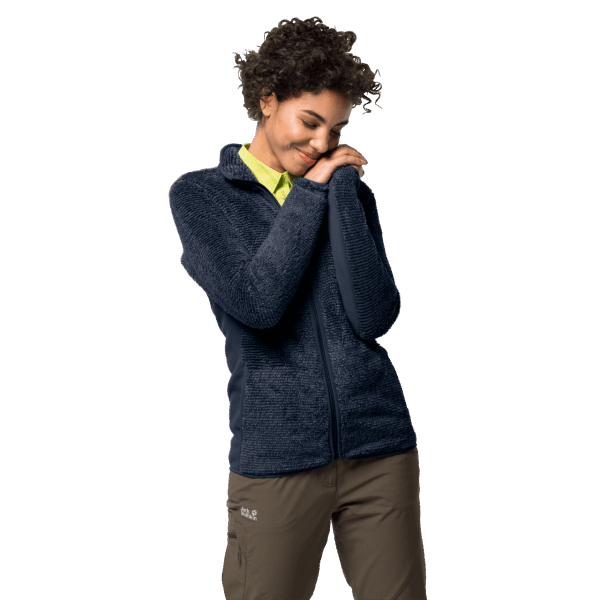 Collectie Jack Wolfskin Jack Wolfskin Damesjacks Met Middernachtblauwe Strepen