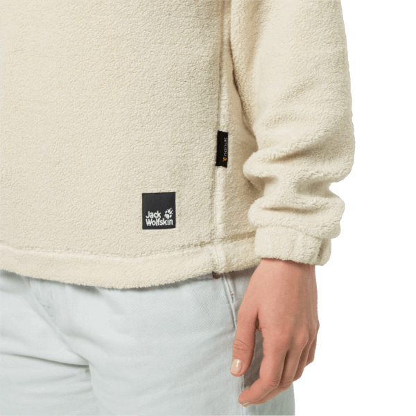 Jack Wolfskin Wit Zand Dames Nature Life Halfzip Best