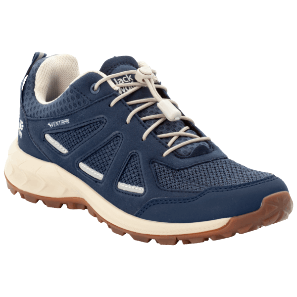 Warm Donkerblauw-beige Jack Wolfskin Bos 2 Ventilatieopeningen Laag W