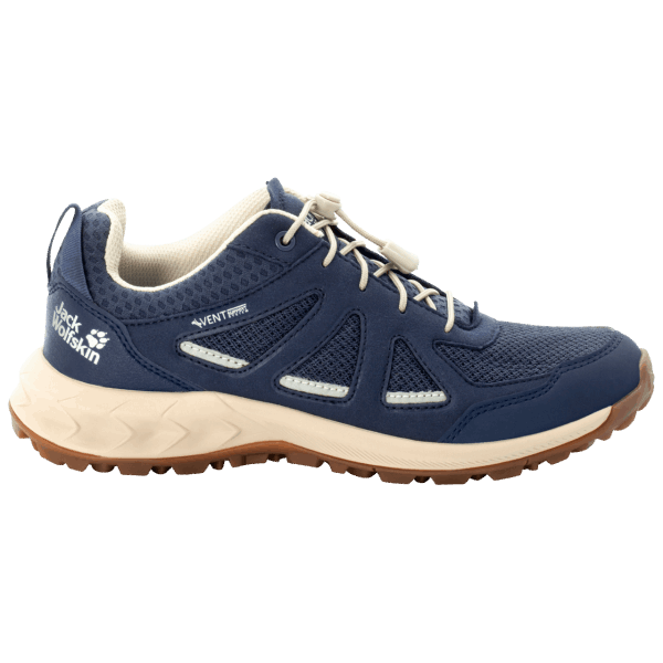 Warm Donkerblauw-beige Jack Wolfskin Bos 2 Ventilatieopeningen Laag W