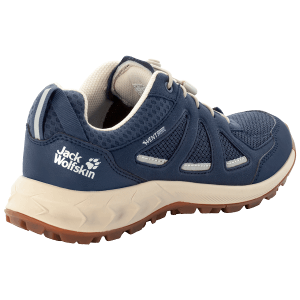 Warm Donkerblauw-beige Jack Wolfskin Bos 2 Ventilatieopeningen Laag W