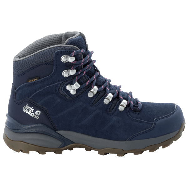 Donkerblauw-grijze Jack Wolfskin Fashion Dames Refugio Texapore Mid