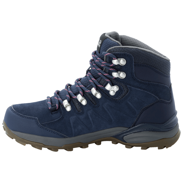 Donkerblauw-grijze Jack Wolfskin Fashion Dames Refugio Texapore Mid
