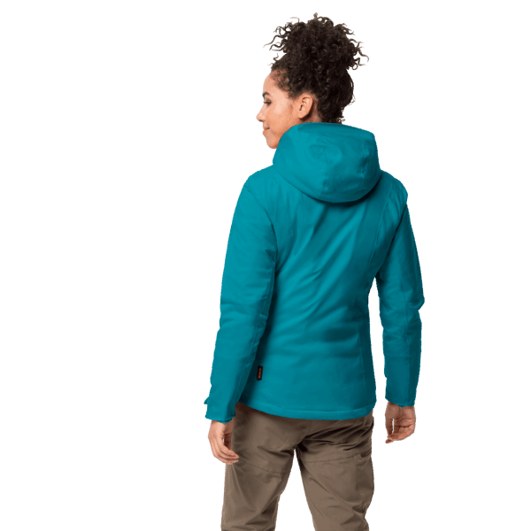 Nieuw Donker Cyaan Jack Wolfskin Troposphere Damesjack