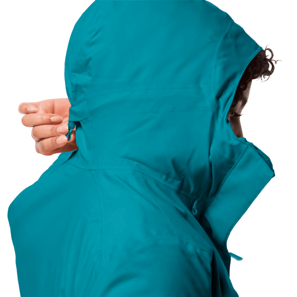 Nieuw Donker Cyaan Jack Wolfskin Troposphere Damesjack