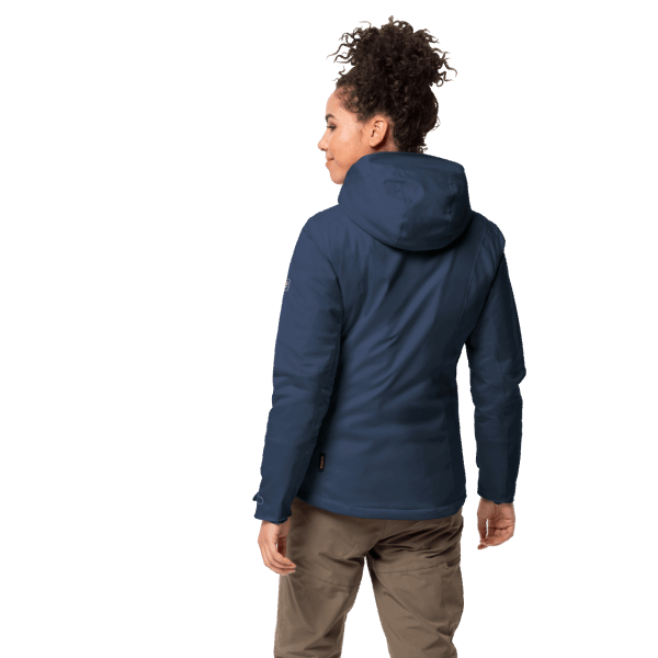 Dames Troposfeerjack Jack Wolfskin Dark Indigo Collectie