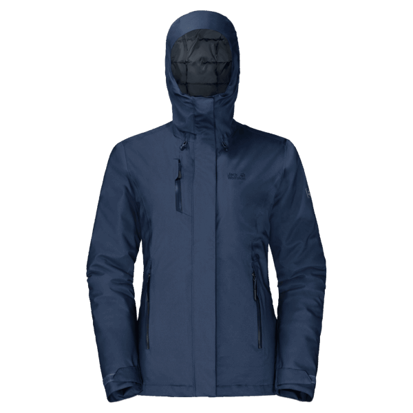 Dames Troposfeerjack Jack Wolfskin Dark Indigo Collectie