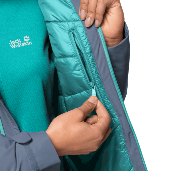 Jack Wolfskin Frost Blue Argon Stormjack Voor Dames Heet