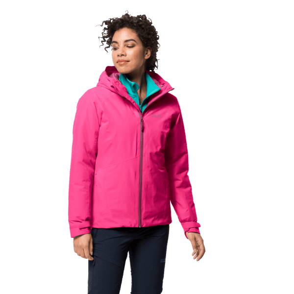 Jack Wolfskin Best Dames Argon Stormjack Roze Anemone