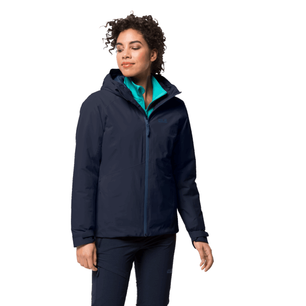 Jack Wolfskin Dames Argon Stormjack Nachtblauw Fashion