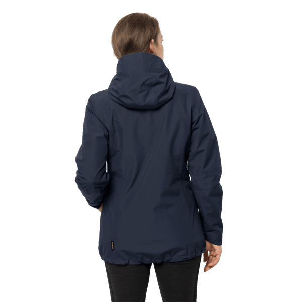 Middernachtblauwe Jack Wolfskin Norrland 3in1 Damesorigineel